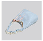 Pastel Ruched Strap Shoulder Bag