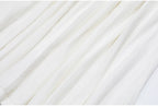 Knit Maxi Dress With Short Sleeve Hollow Detailing And Pleated Skirt
