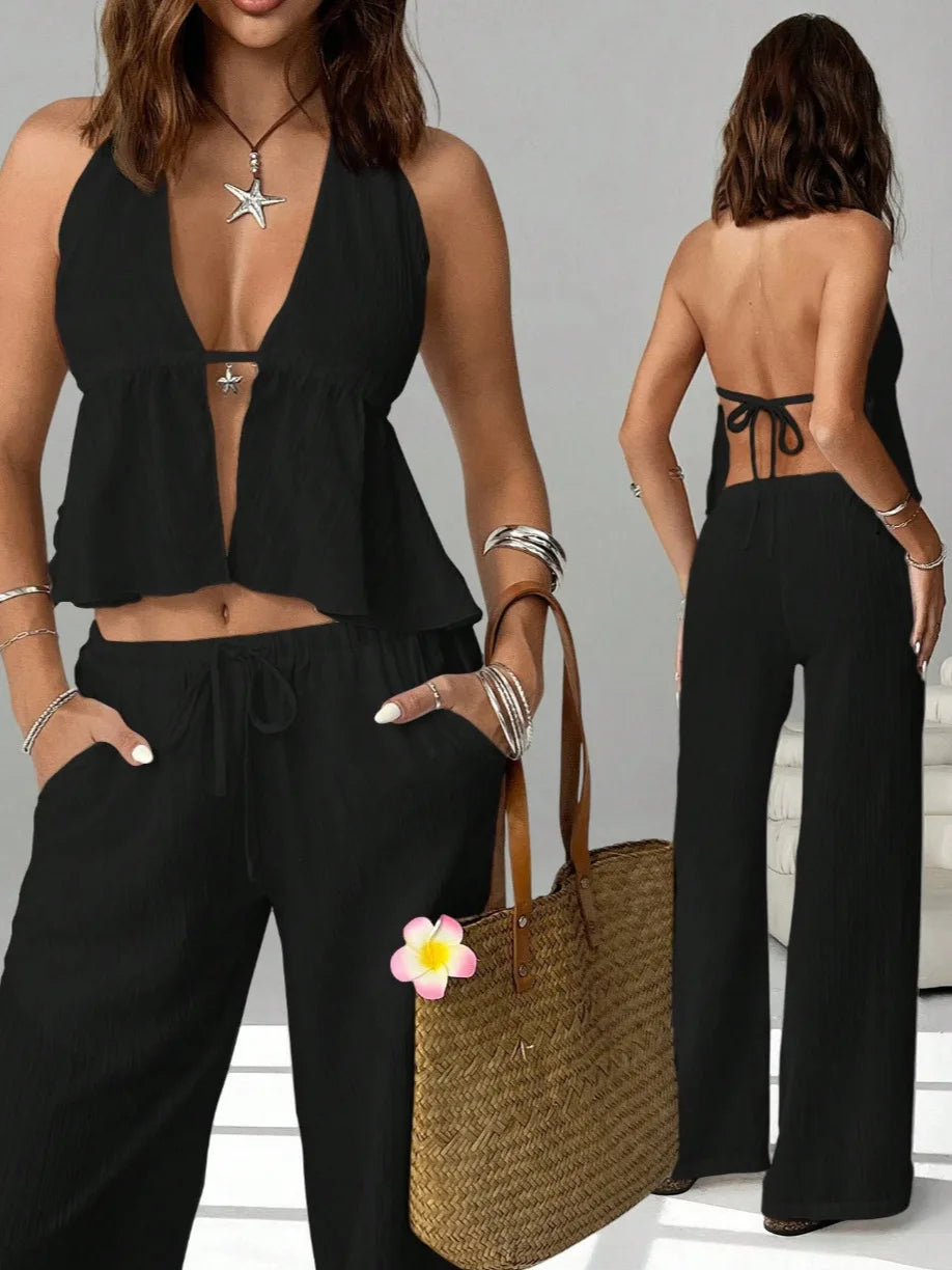 Halter Backless Sleeveless Outfit
