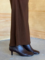 Sleeveless Knitted Dress With Wide Shoulder Straps Inner Long Skirt