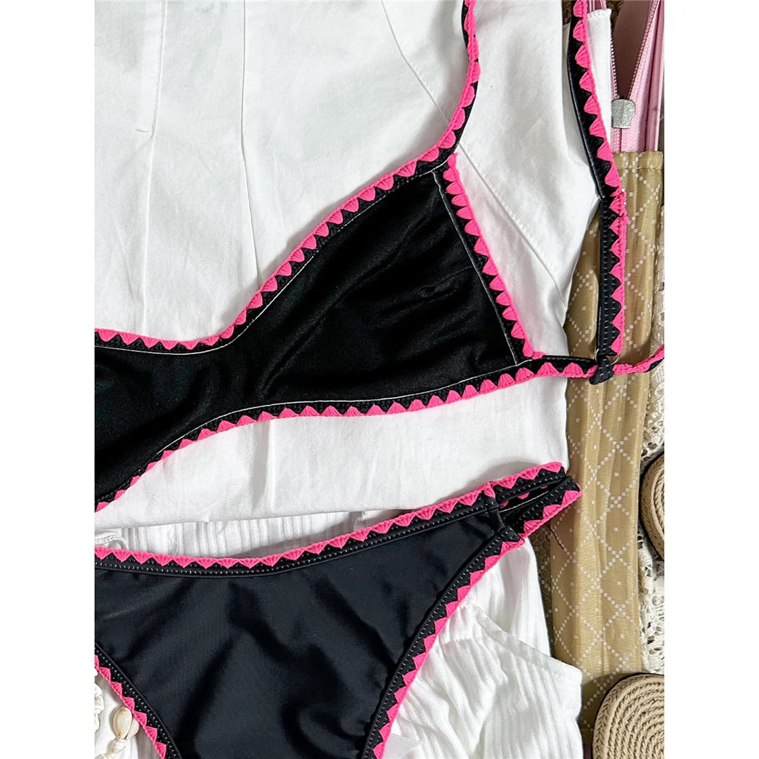 Floral Brazilian Bikini Set Two-Piece Swimsuit