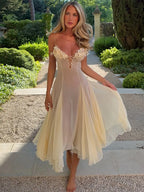 Sea Breeze Maxi Spaghetti Strap Coverup Dress