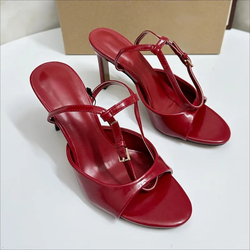Ankle Strap Slingback High Heels