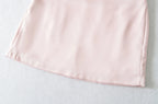 Hot Girl Spicy Two-Piece  Retro Polka Dot Necktie Top Satin High Waist Short Skirt Set