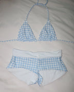 90s Nostalgia Halter Triangle Bikini Set