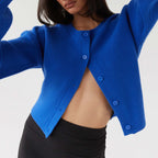 Cozy Loose Cardigan For Women With Open Stitch Knitwear
