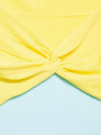 Breeze Knit Top With Knot Detail For A Silky Slim Fit