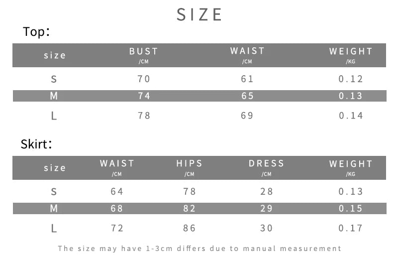 Sweet 2-Piece Set Women Halter Backless 3D Decoration Top+Folds Tassel Elastic Waist Skirt