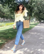Soft Ruffle Blouse With Long Sleeves