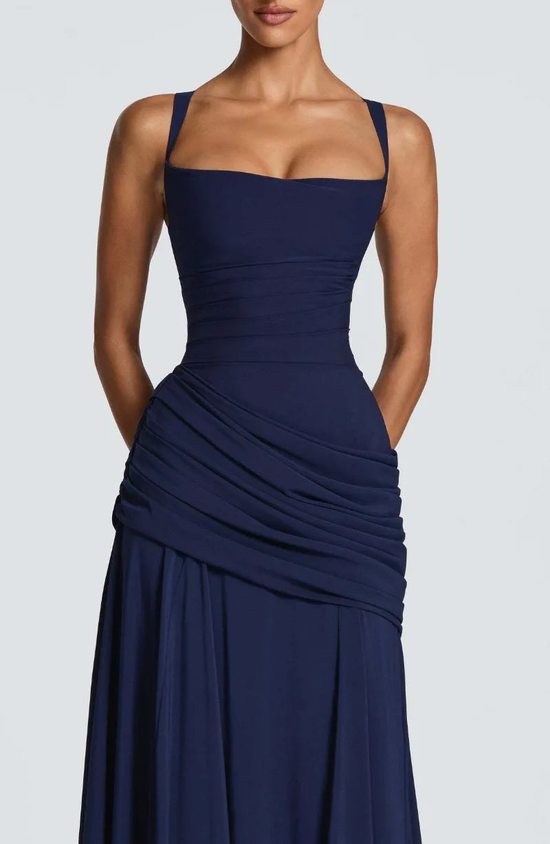 Backless High Waisted Dress