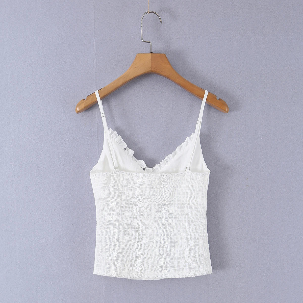 Sleek Backless V Neck Bow Crop Camisole Top