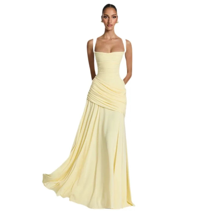 Backless High Waisted Dress