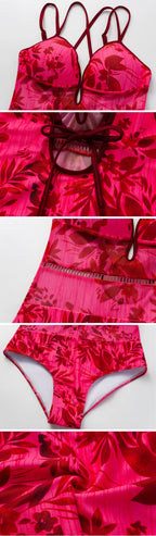 Ruffle Cutout One Piece Swimsuit With Skirt For Fresh Summer Beachwear Vibe