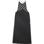 Mesh Halter Maxi Dress With See Through Bodice Sleeveless Backless