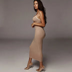 Backless Bodycon Maxi Dress