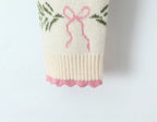 Women Sweater Cardigan Lovely Short Embroidered Sweaters O Neck Knitted Jumpers