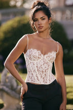 Women's Fashion Lace Spice Sling Vest Fishbone Top