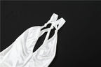 Silky Satin Evening Gown With Low Neck Backless Design Sleeveless Maxi Dress