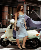 Patchwork Strapless Two Piece Set For Casual Chic Off Shoulder Sleeveless Top And Skirt