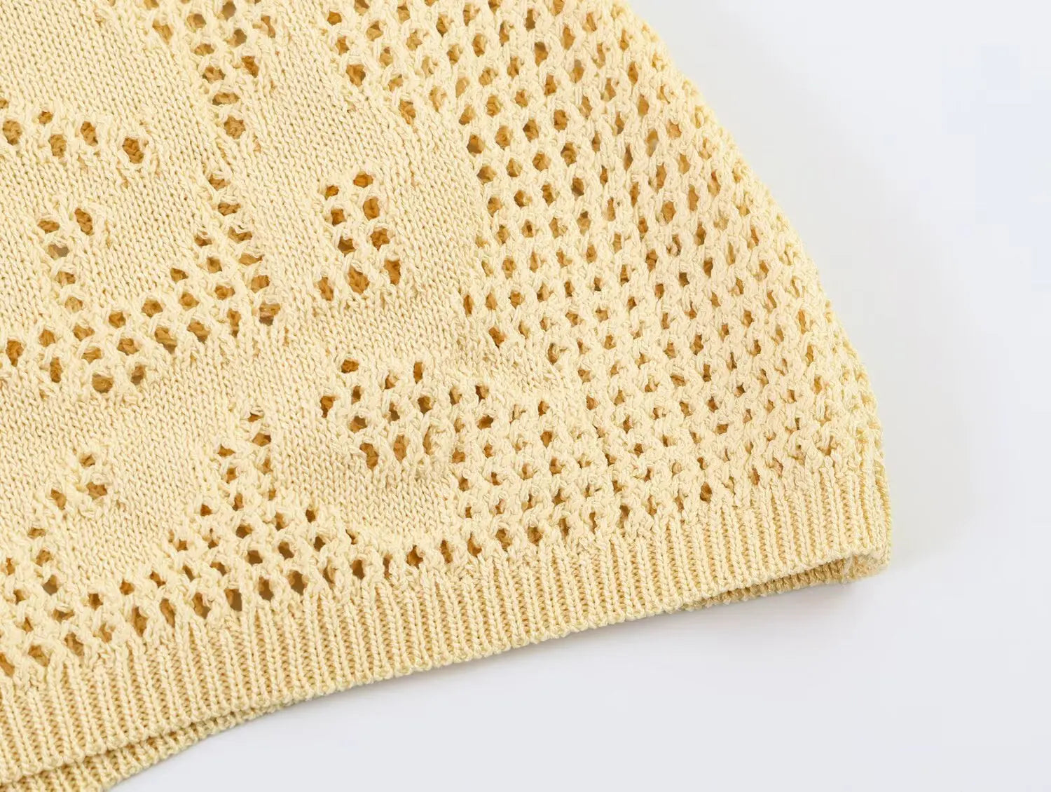 Women Knitted Fashion Short Sleeved Cardigan Top Single Breasted
