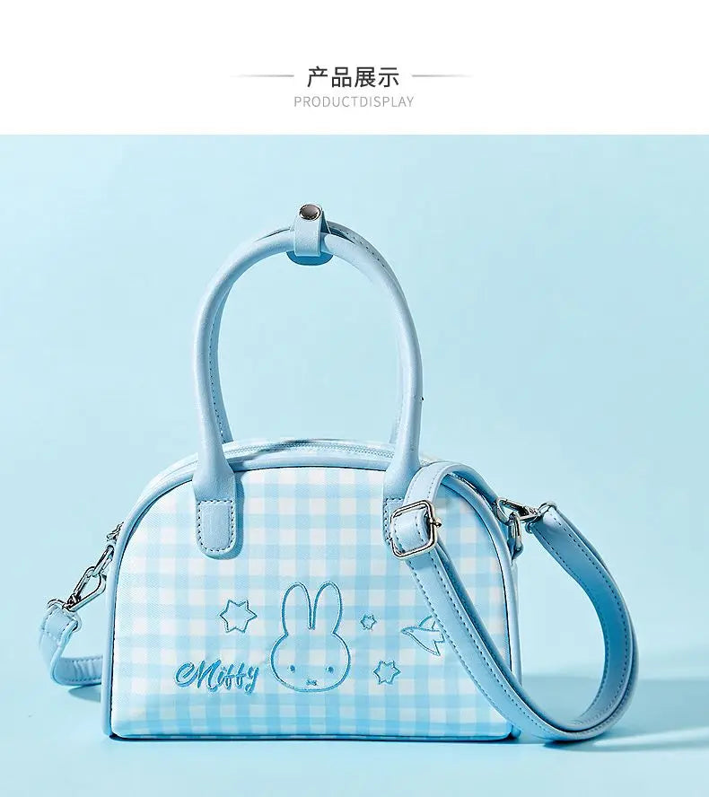 Playful Bunny Themed Crossbody Bag With Decorative Charm And Lightweight Design