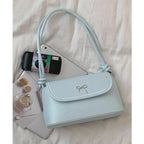 Sweet Harajuku Style Blue Baguette Bag Purse