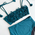 Hollow Out Print One Piece Swimsuit For Women Backless Monkini In Chic Beachwear