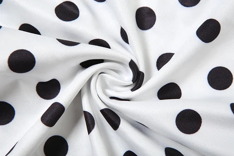 Polka Dot Halter Tank Top With Backless Lace Up Detail Chic Summer
