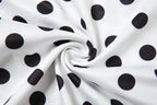 Polka Dot Halter Tank Top With Backless Lace Up Detail Chic Summer