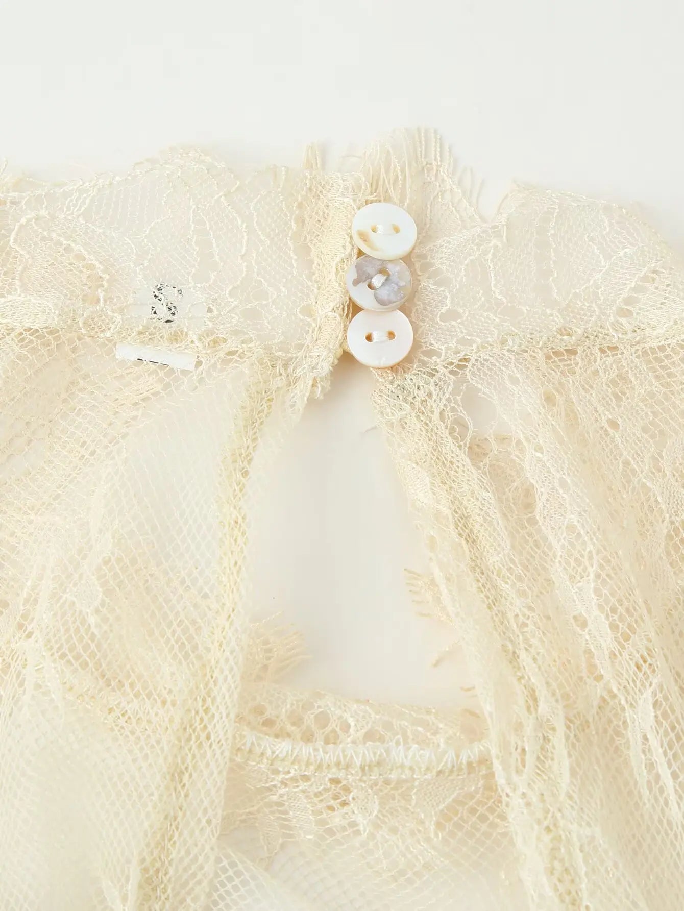 Lace Patchwork Mini Dress With Vintage Contrast Slim Long Sleeves
