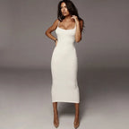 Backless Bodycon Maxi Dress