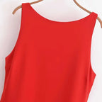 Backless Ruffle Mini Dress Sleeveless Bodycon Party Outfit
