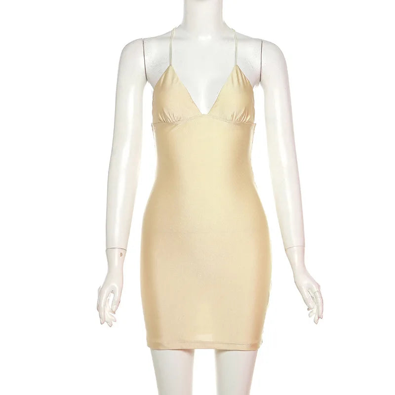 Butterfly Embroidered Strapless Backless Mini Dress Y2K Slim Fit