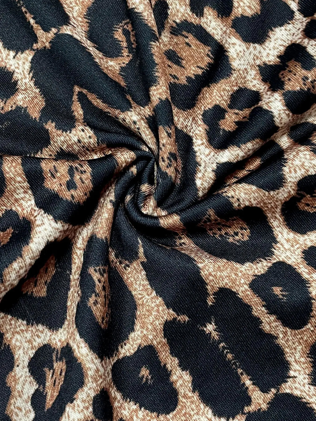 Leopard Lace Trim Two Piece Set