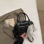 Minimalist PU Leather Crossbody With Pocket Design For Women Mini Square Shoulder Style