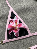 Three-Point Bikini Swimwear Women Micro Bikinis Strap Binding Backless