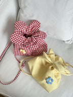 Retro Floral Phone Pouch Crossbody Bag Tailored Compact Plaid Purse