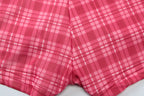 Coquette Plaid Set With Ruffle Trim Crop Top High Waist Shorts