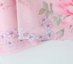 Vintage Pink Floral Print Mini Sexy Women's Dress