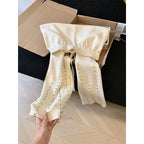 Knitted Wide Leg Pants Women Elegant Trousers