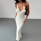 Women Knit Spaghetti Strap Sleeveless
