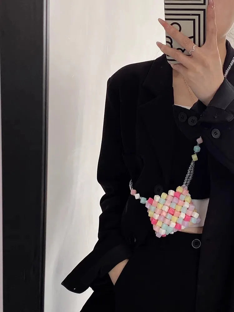 Playful Transparent Jelly Crossbody Bag Pink With Tiny Coin Pouch And Delicate Vibe