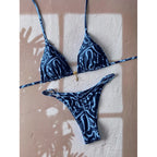 Flirty Leopard Print Push Up Bikini Set