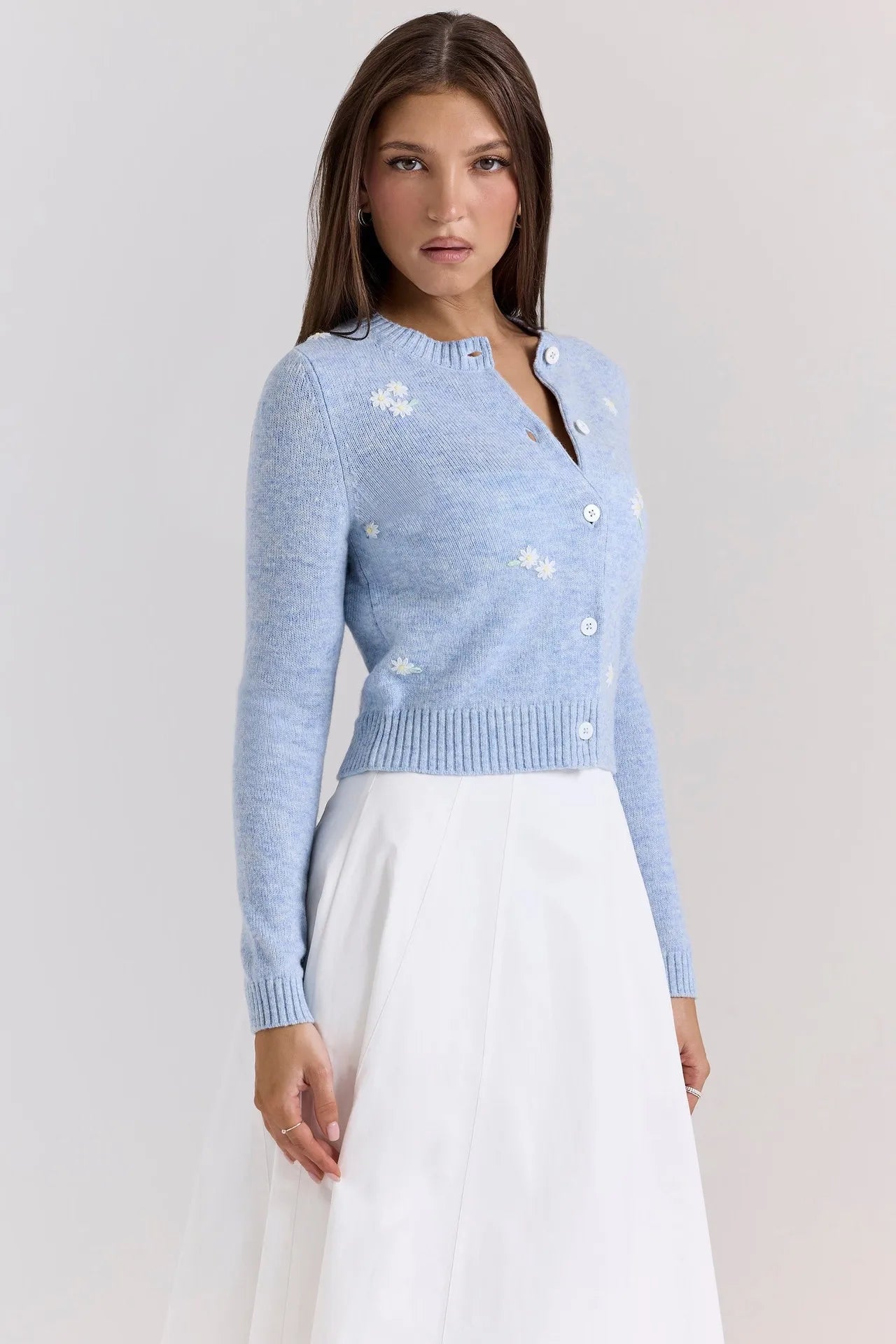Effortless Embroidered Cardigan For Women