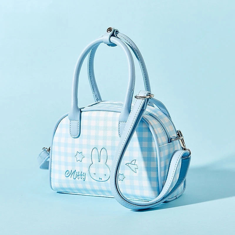 Playful Bunny Themed Crossbody Bag With Decorative Charm And Lightweight Design
