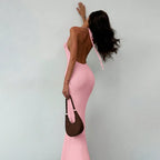 Women Knit Spaghetti Strap Sleeveless