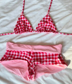 90s Nostalgia Halter Triangle Bikini Set