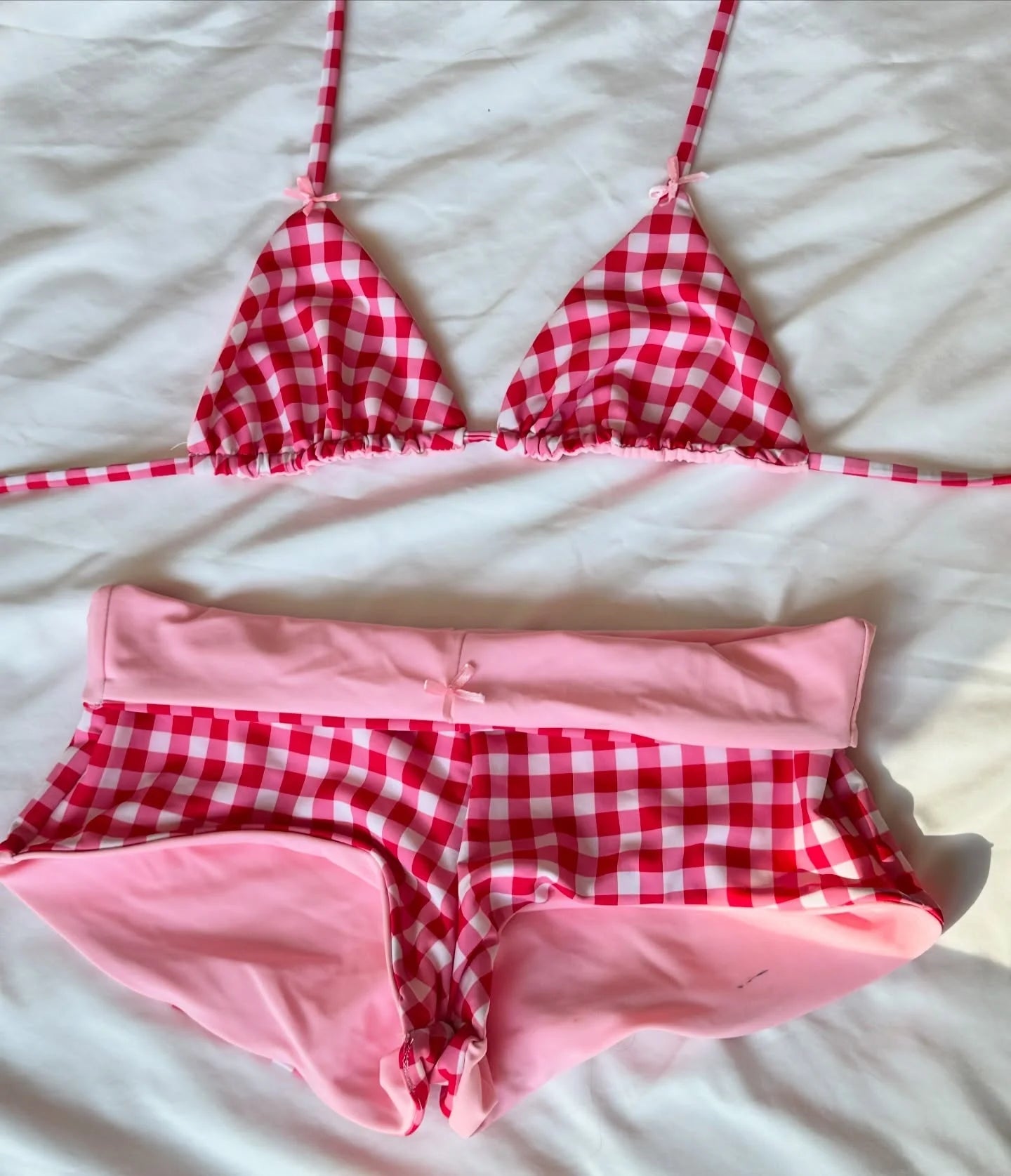 90s Nostalgia Halter Triangle Bikini Set