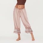 Vintage Lace Trim Pettipants For Under Dresses With Elastic Waist Bloomers Pantaloons