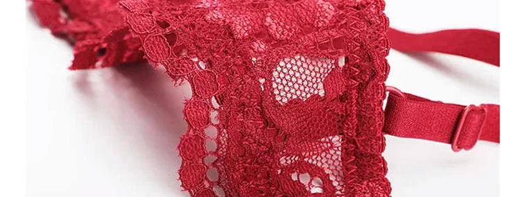 French Lace Half Cup Push Up Bra Ultra Thin Comfort With Minimalist Edge For Women